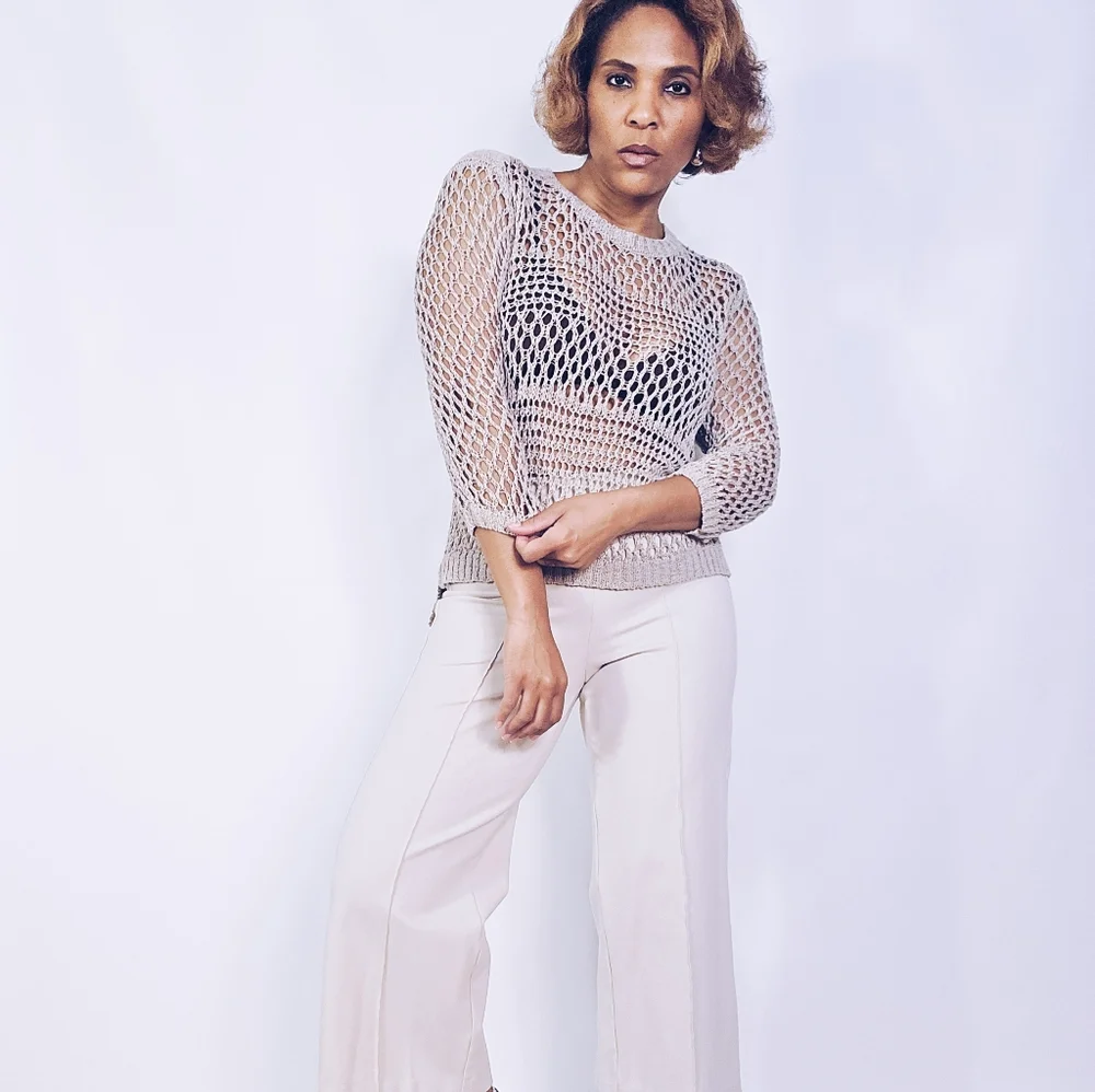 Christian Siriano Netted Top
